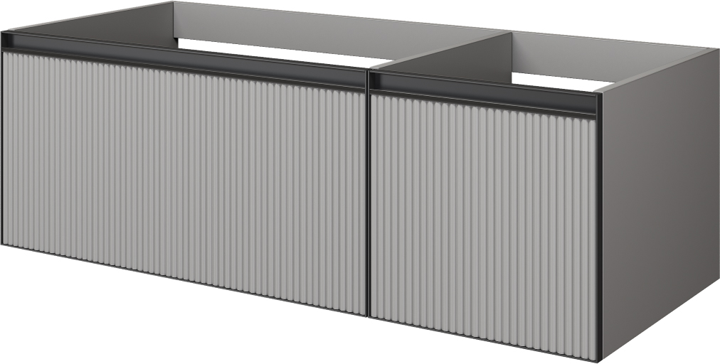 Тумба под раковину 120 см ArmadiArt Quatro 2 790-M2-120-L-RIB-A