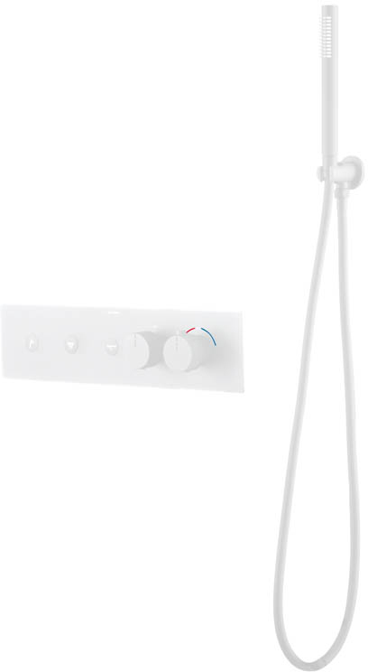 Встраиваемый термостат Boheme Zodiac 131-SYS-MW с ручным душем
