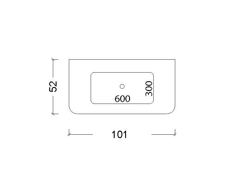 Тумба с раковиной без отверстия 100 см ArmadiArt Voi 782-100-R-C/786-100-C