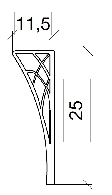 Ножки низкие ArmadiArt NeoArt Eifel 885-G, 1 пара