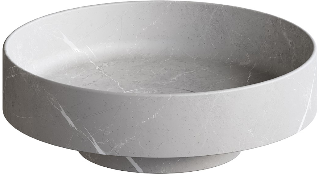 Раковина накладная Ø40 см ArmadiArt Sole Corian 801-GR