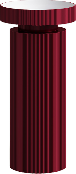 Раковина Ø40 см на пьедестале ArmadiArt Sole Corian 801-R-BUR+801-Base-R-BUR