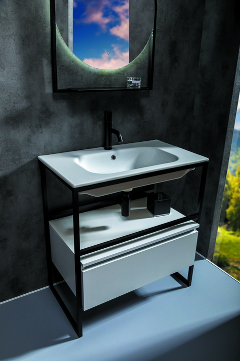 Тумба под консоль 80 см ArmadiArt Loft 894-080-W