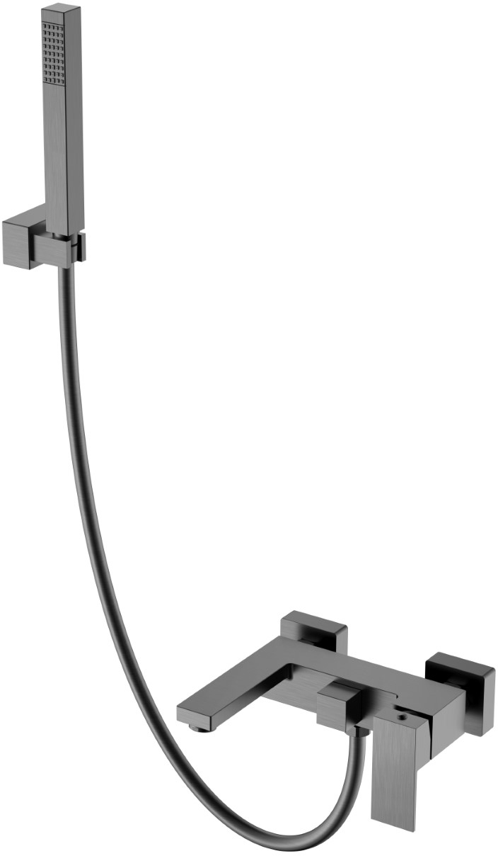 Смеситель для ванны Boheme Qubic 473-GM