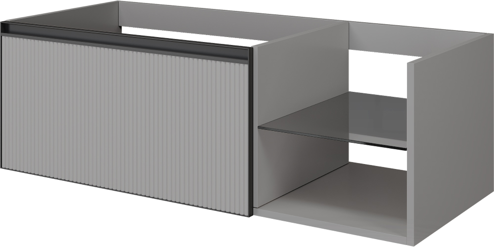 Тумба под раковину 120 см ArmadiArt Quatro 6 790-M6-120-L-RIB-A