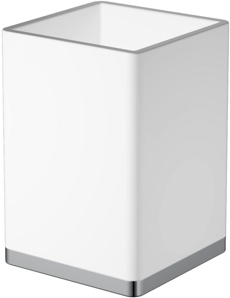 Стакан для зубных щеток Boheme Qubic 10961-W-CR