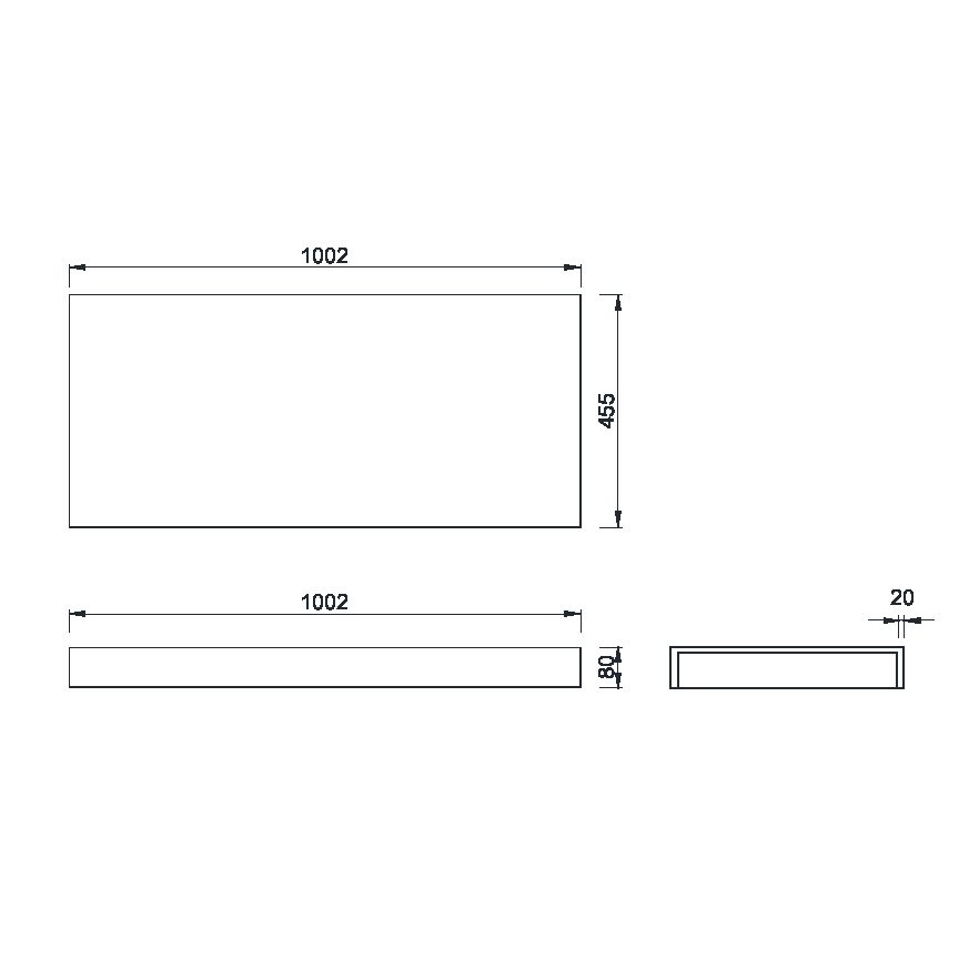 Столешница 100 см ArmadiArt Flat 869-100