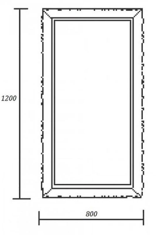 Зеркало 80х120 см ArmadiArt NeoArt Natura 524