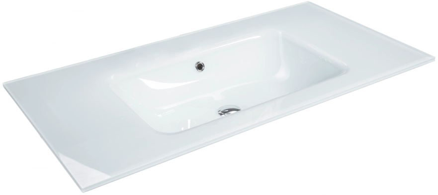 Раковина стеклянная141 см ArmadiArt Vallessi 852-141-WH ice