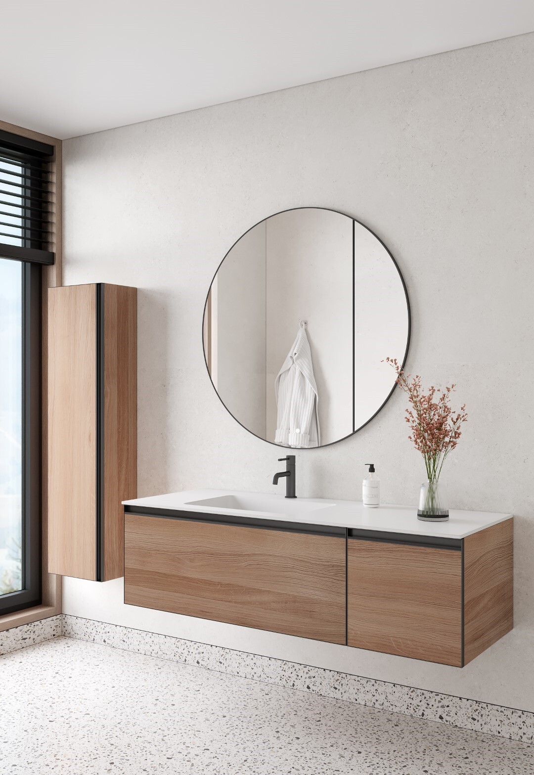 Тумба под раковину 140 см ArmadiArt Quatro 2 790-M2-140-W-A