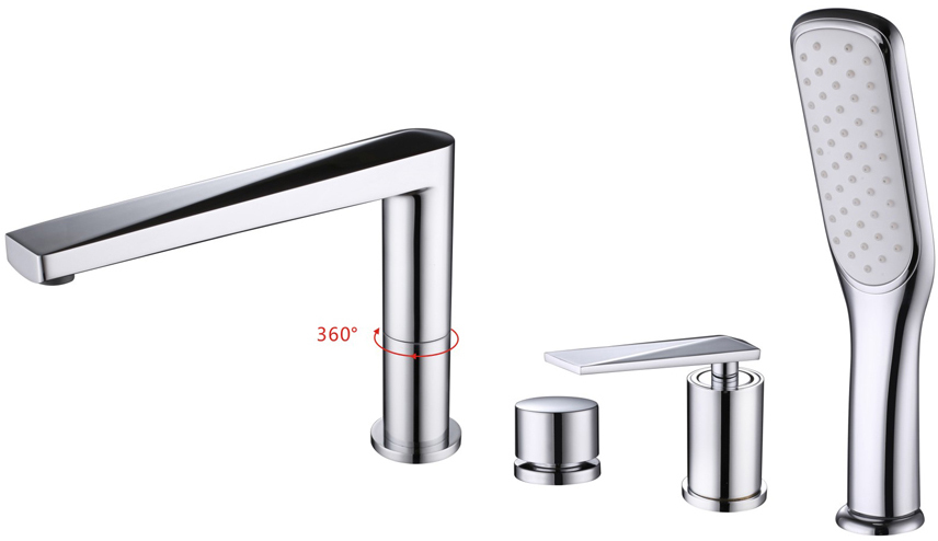 Смеситель на борт ванны Boheme Venturo 370