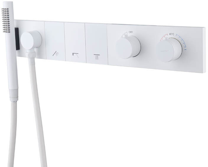 Встраиваемый термостат Boheme Zodiac 133-SYS-MW с ручным душем