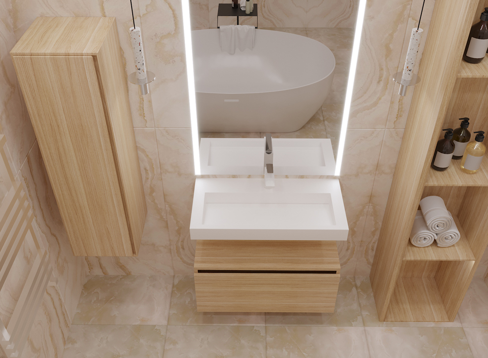 Раковина 80 см ArmadiArt Flat 859-080