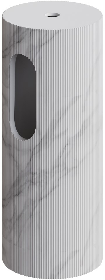 Пьедестал для раковины Ø30 см ArmadiArt Sole Corian 801-Base-Rib-CLCT