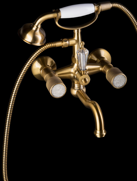 Смеситель для ванны Boheme Royal Cristal 313-Royal/CRST