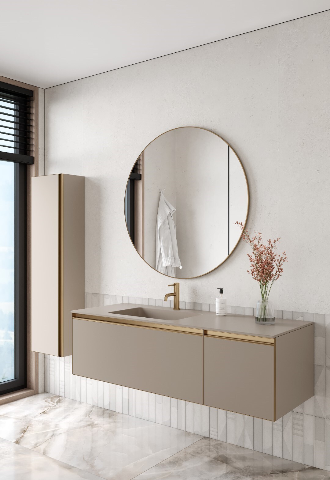 Раковина 140 см ArmadiArt Quatro 793-140-D-L