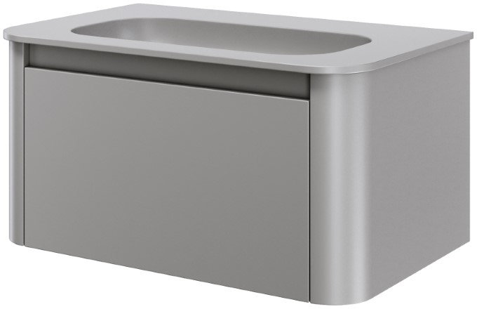 Тумба с раковиной без отверстия 80 см ArmadiArt Voi 782-080-L/786-080-L