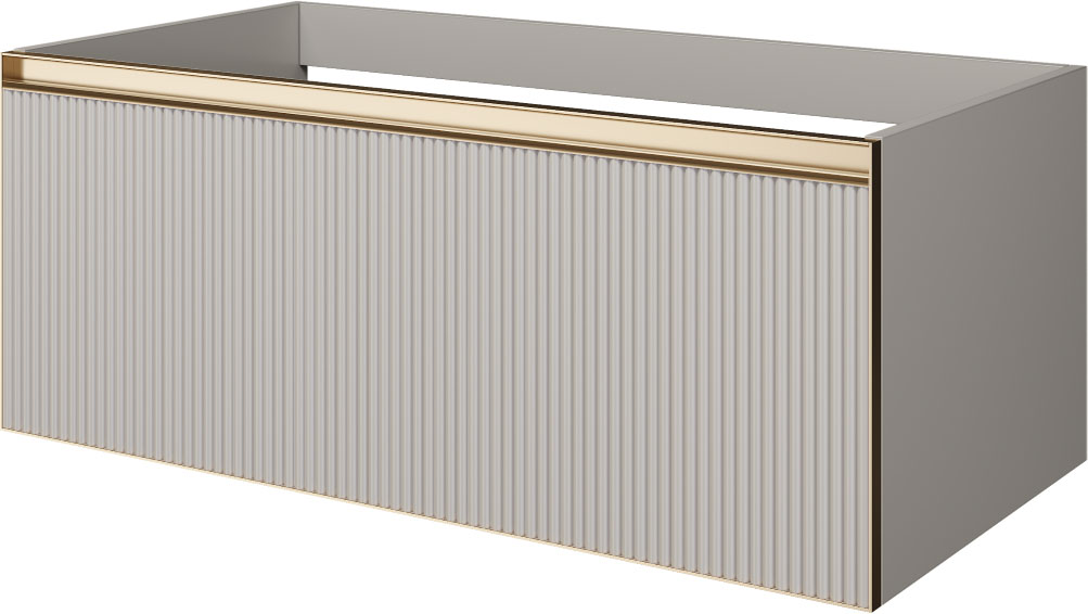 Тумба под раковину 100 см ArmadiArt Quatro 1 790-M1-100-CM-RIB-MG
