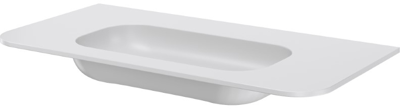 Раковина без отверстия 100 см ArmadiArt Voi 786-100-MW