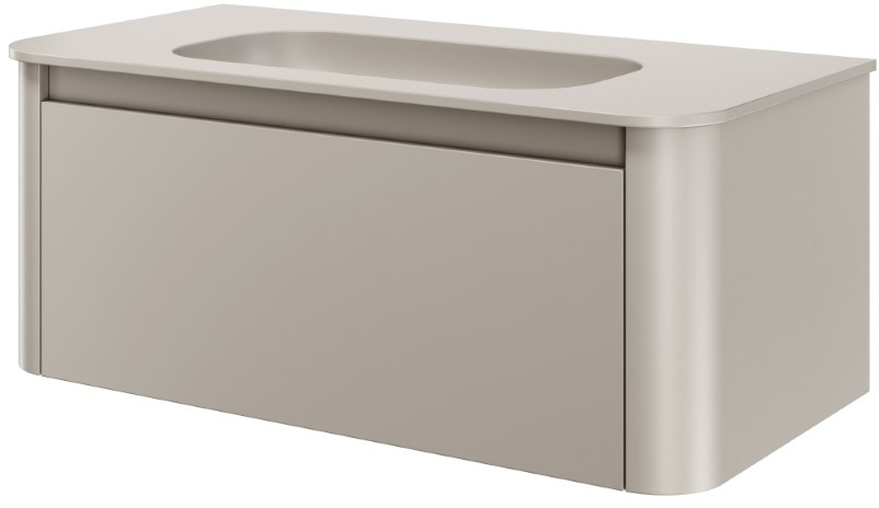 Тумба с раковиной без отверстия 100 см ArmadiArt Voi 782-100-C/786-100-C