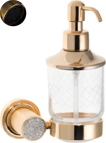 Дозатор жидкого мыла Boheme Royal Cristal 10932-G-B