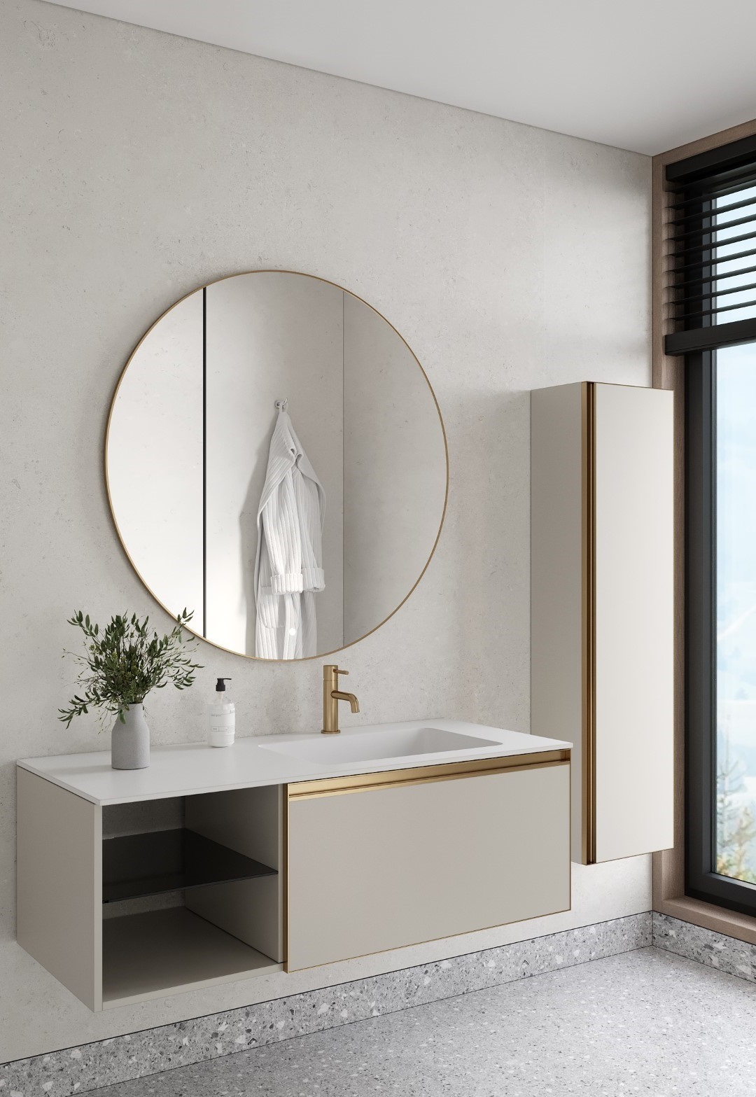Раковина 120 см ArmadiArt Quatro 793-120-W-R
