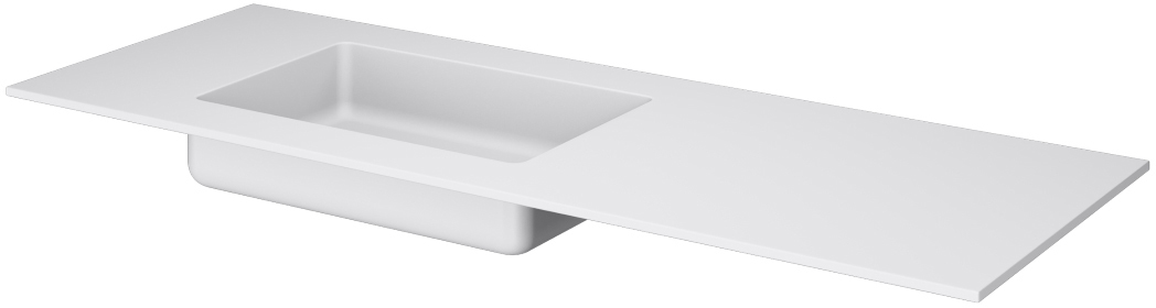 Раковина 140 см ArmadiArt Quatro 793-140-W-L