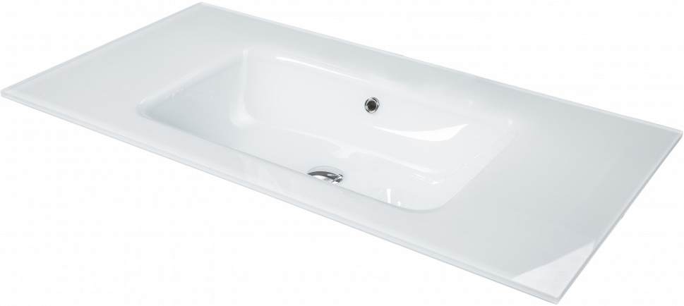 Раковина стеклянная 80 см ArmadiArt Lucido 852-080-W