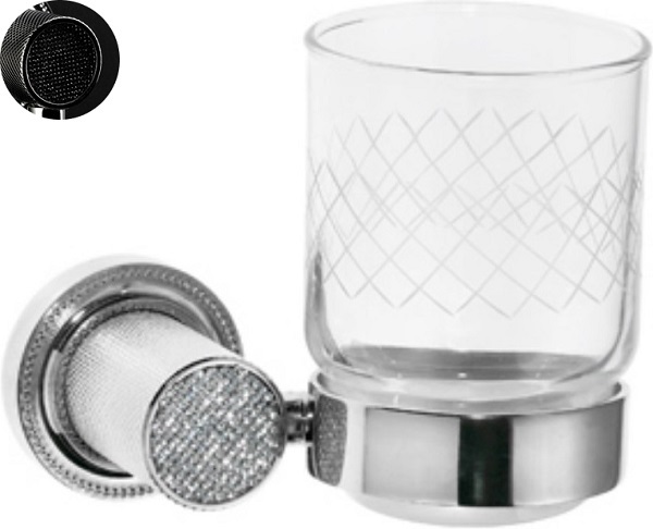 Стакан для зубных щеток Boheme Royal Cristal 10924-CR-B