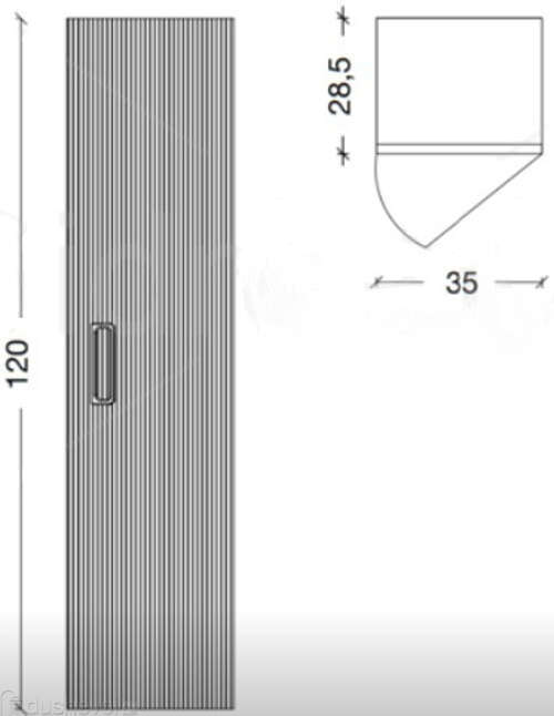 Пенал 35 см ArmadiArt Vallessi Avantgarde Linea 845-WG