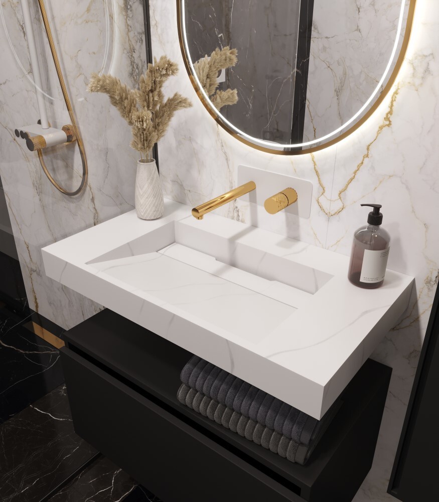 Раковина 80 см ArmadiArt Flat 859-080-CLCT