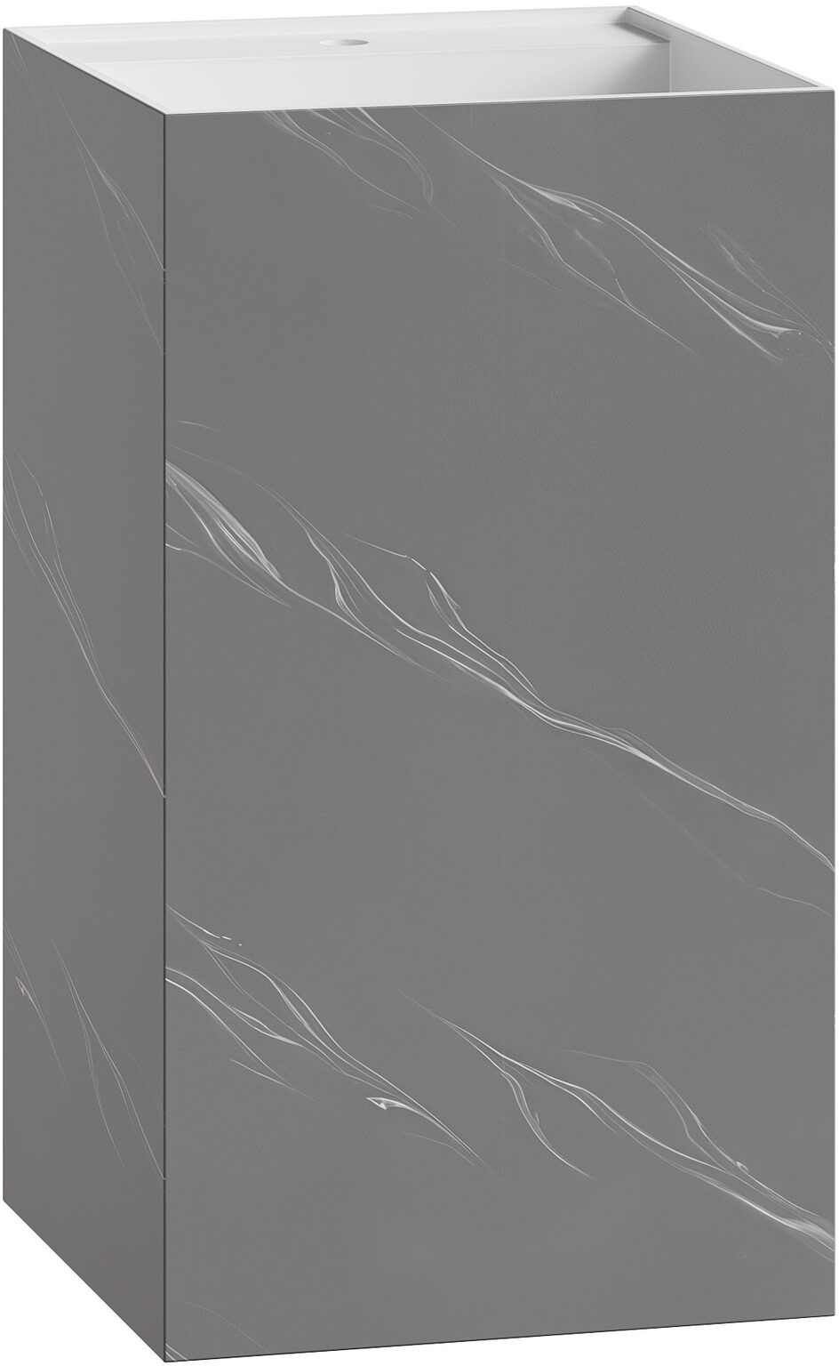 Раковина напольная 48х48 см ArmadiArt Cube Corian 802-GR