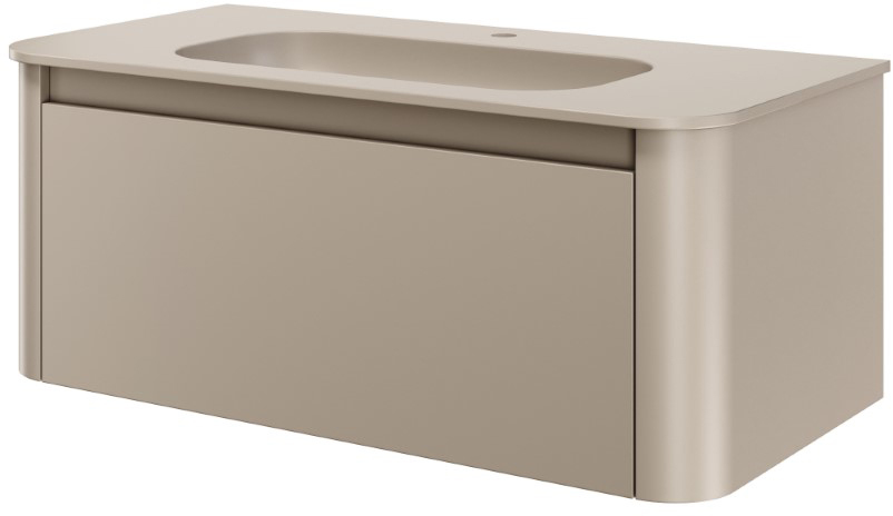 Тумба с раковиной 100 см ArmadiArt Voi 782-100-D/786-100-D