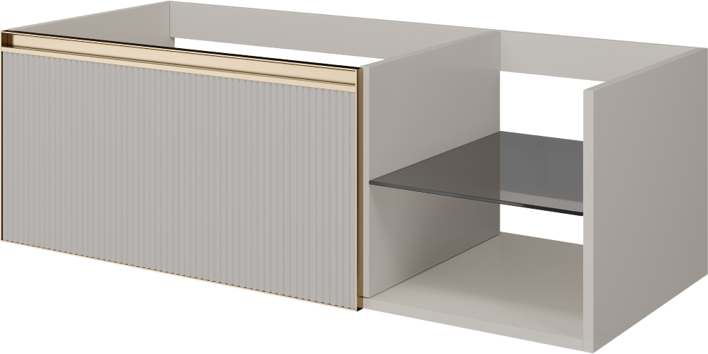 Тумба под раковину 120 см ArmadiArt Quatro 6 790-M6-120-CM-RIB-MG