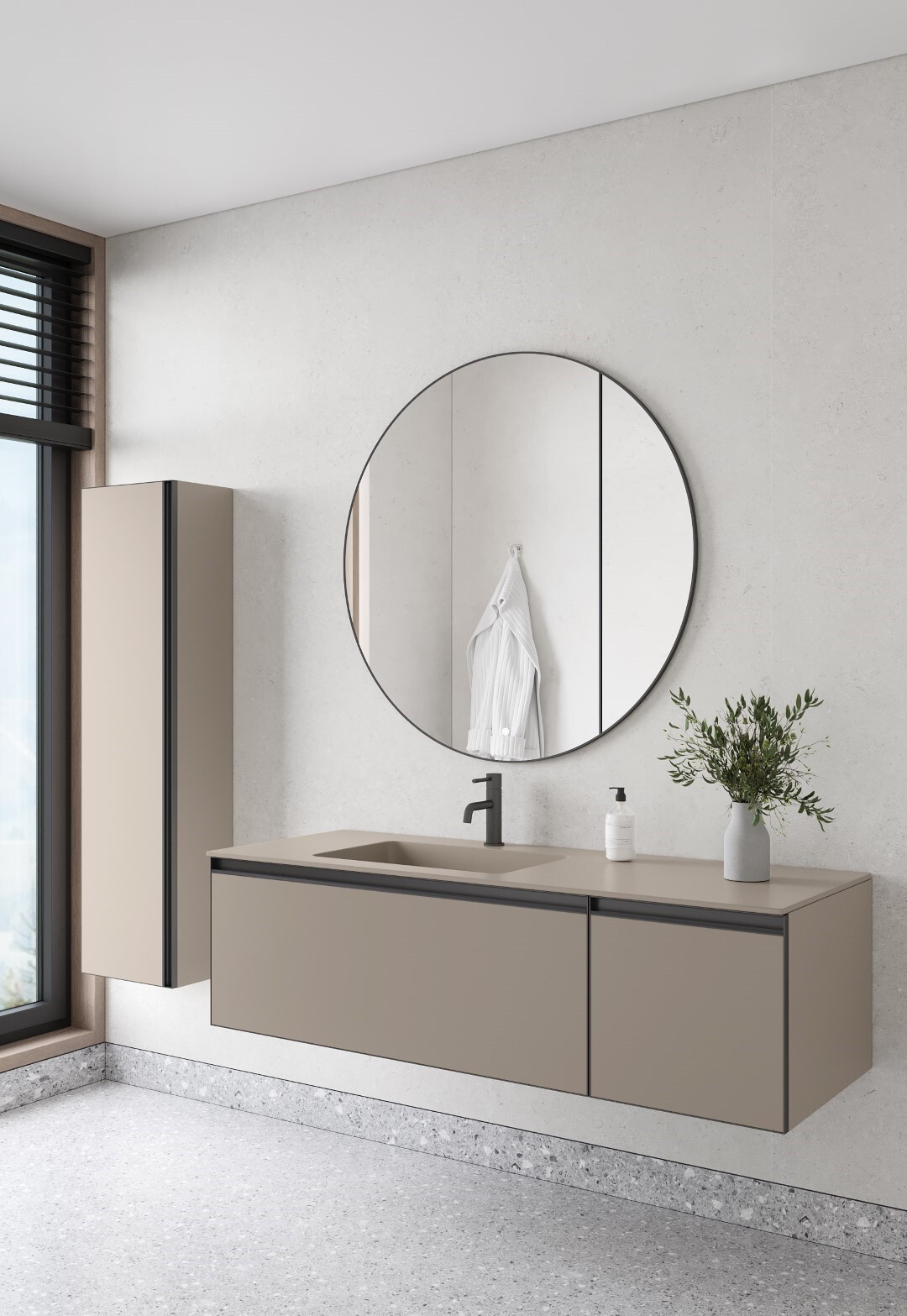 Тумба с раковиной 140 см ArmadiArt Quatro 790-M2-140-D-A/793-140-D-L