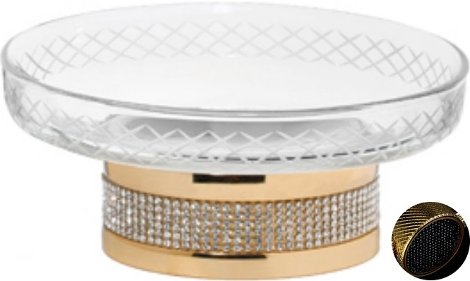Мыльница Boheme Royal Cristal 10930-G-B