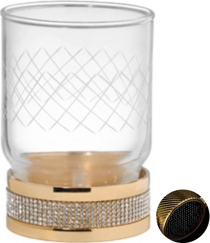 Стакан для зубных щеток Boheme Royal Cristal 10931-G-B