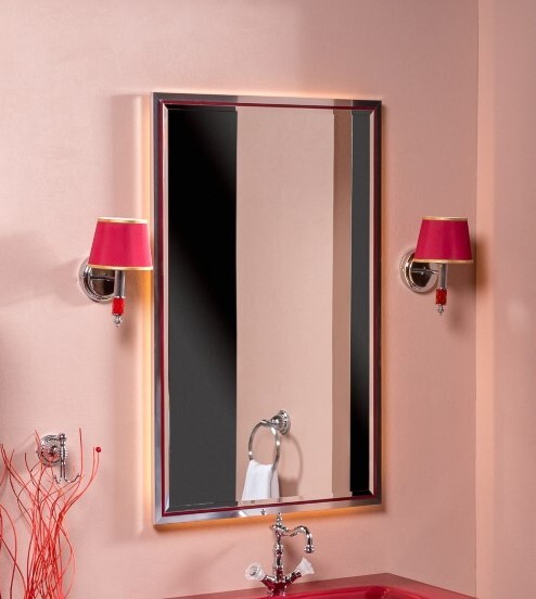 Зеркало с подсветкой 70х110 см ArmadiArt Monaco 566-RCR