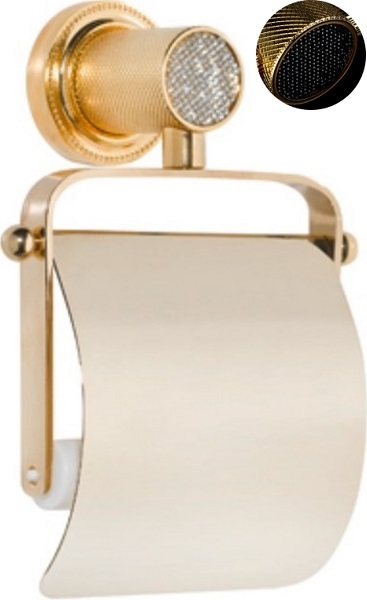 Держатель туалетной бумаги Boheme Royal Cristal 10921-G-B