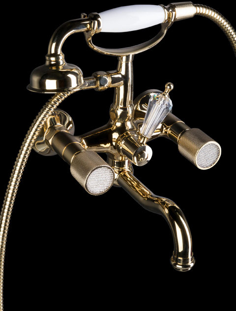 Смеситель для ванны Boheme Royal Cristal 293-Royal/CRST
