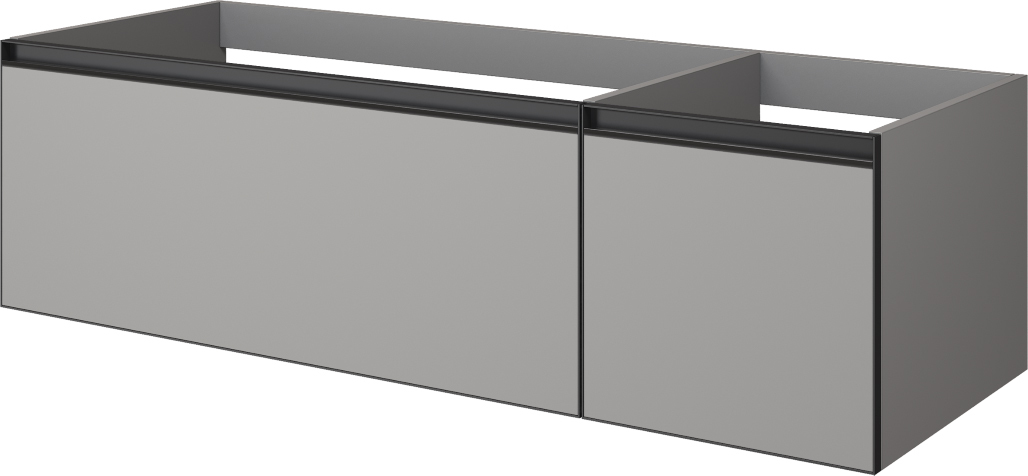 Тумба под раковину 140 см ArmadiArt Quatro 2 790-M2-140-L-A
