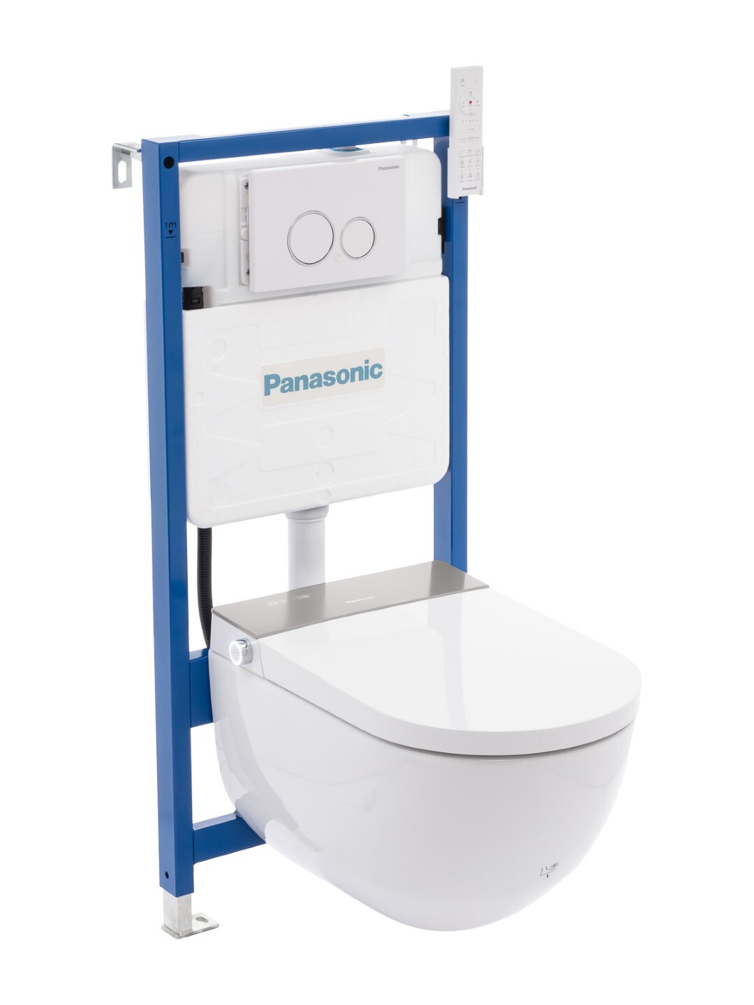 Унитаз электронный с инсталляцией и кнопкой смыва Panasonic 2730 с сиденьем