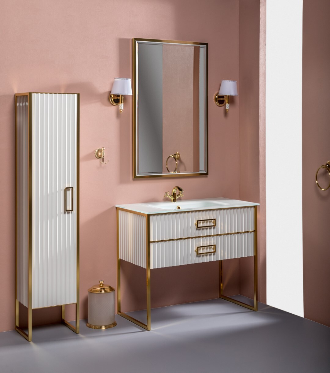 Тумба под раковину 100 см ArmadiArt Monaco 866-100-WG