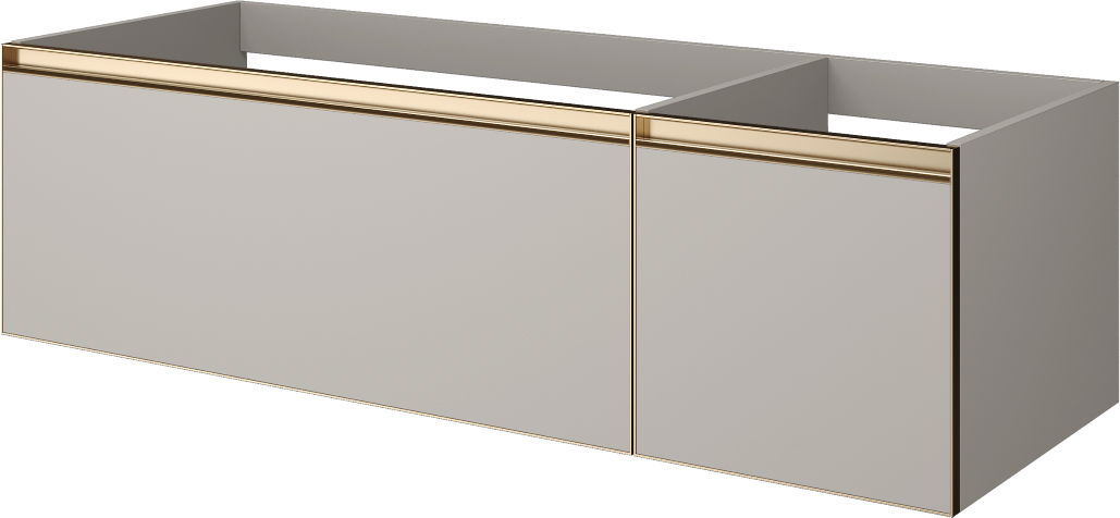 Тумба под раковину 140 см ArmadiArt Quatro 2 790-M2-140-CM-MG