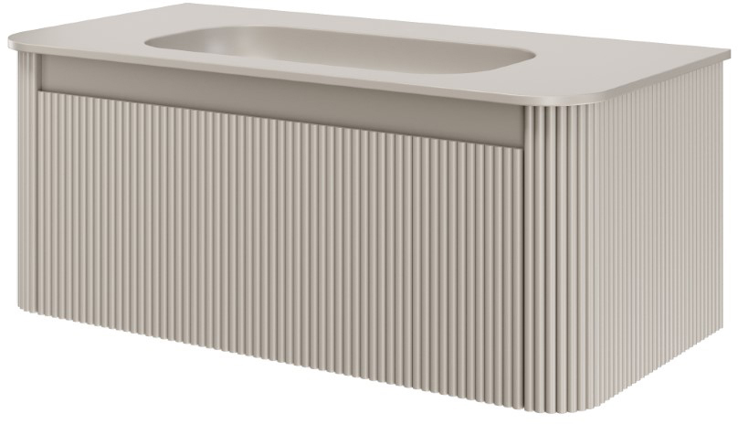 Тумба с раковиной без отверстия 100 см ArmadiArt Voi 782-100-R-C/786-100-C