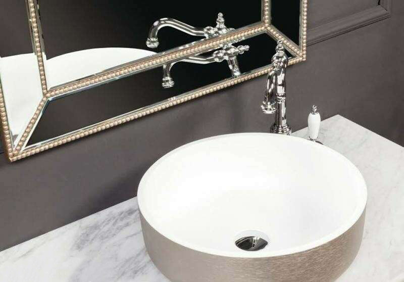 Раковина накладная Ø41,5 см ArmadiArt Sole Corian 819-DL