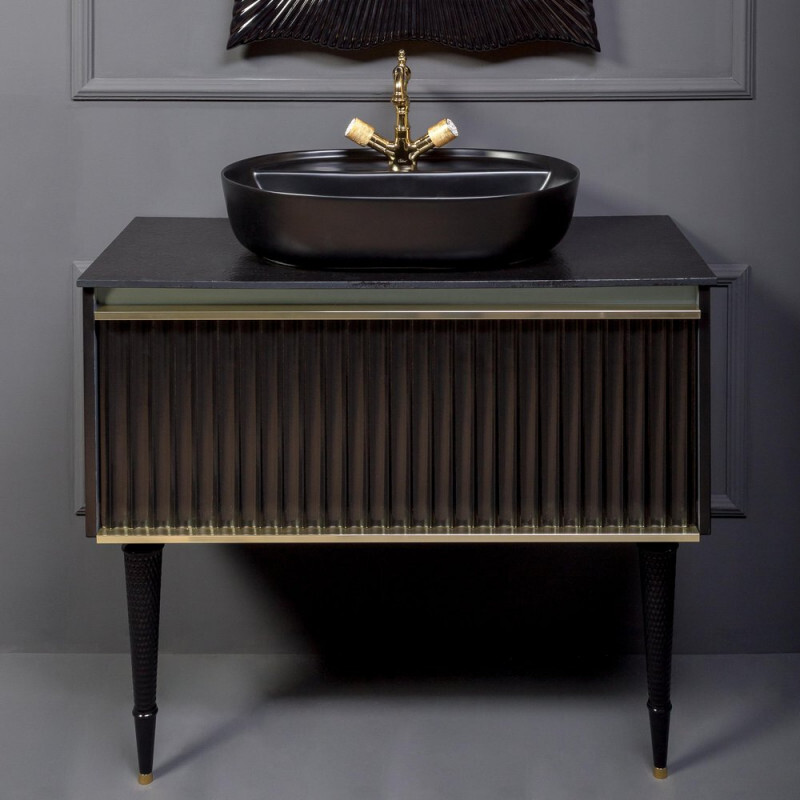 Тумба под раковину 80 см ArmadiArt Vallessi Avantgarde Canale 843-080-BG