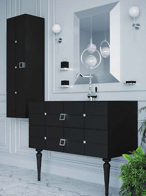 Тумба под раковину 80 см ArmadiArt Vallessi Avantgarde Piazza 841-080-BCR