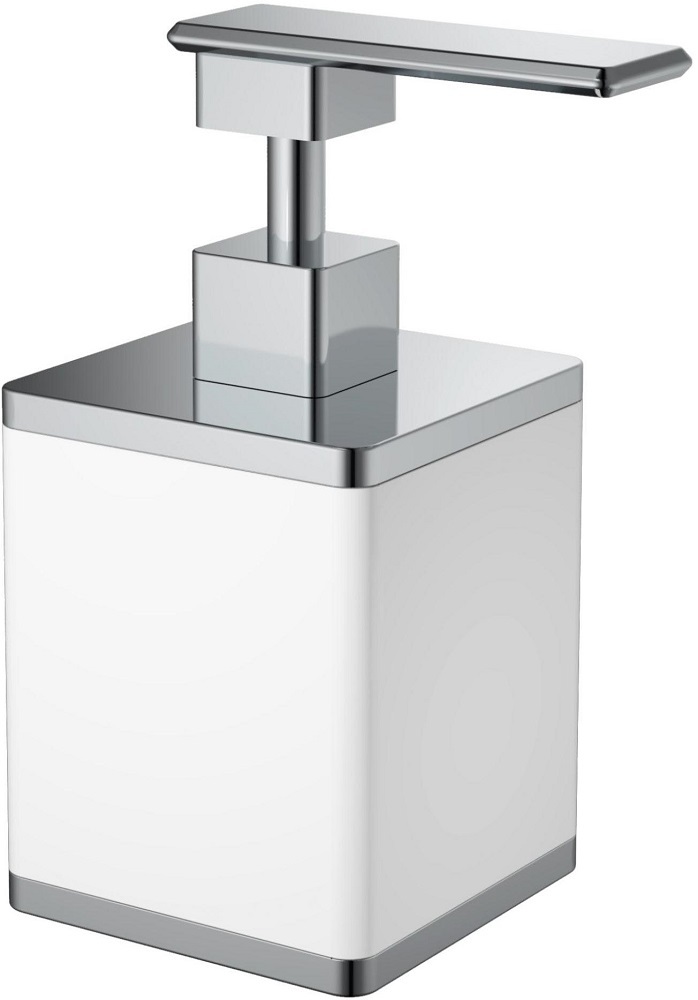 Дозатор жидкого мыла Boheme Qubic 10969-W-CR