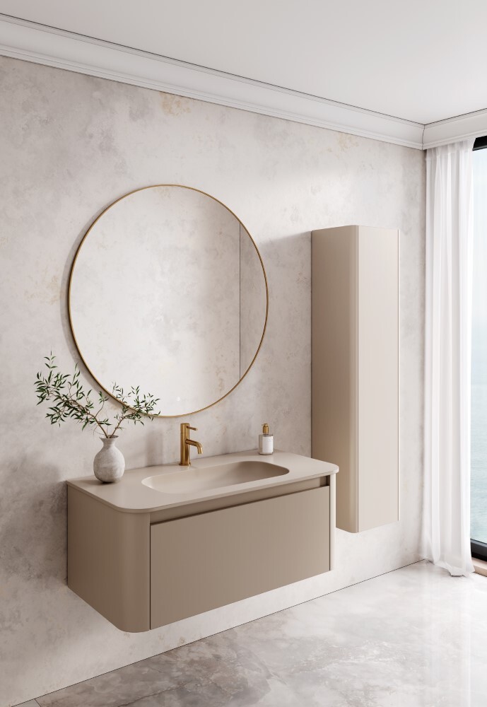 Тумба с раковиной 100 см ArmadiArt Voi 782-100-D/786-100-D